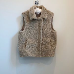 Leather Shearling Vest